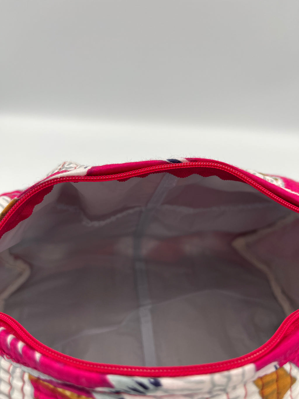 Toilettas – roze-groen – maat S