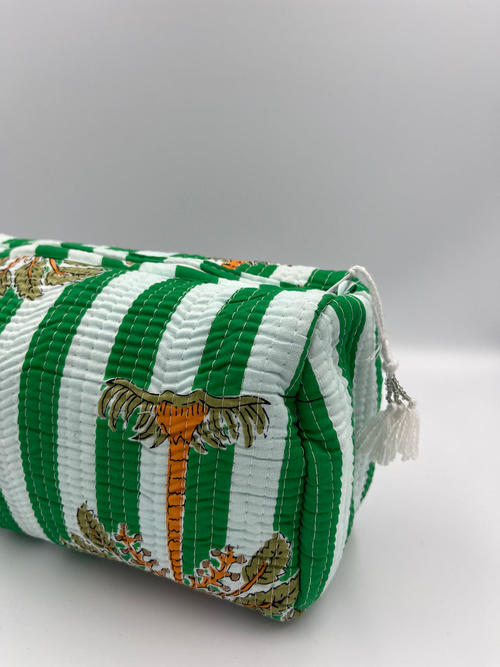 Toilettas – groen/wit – maat L