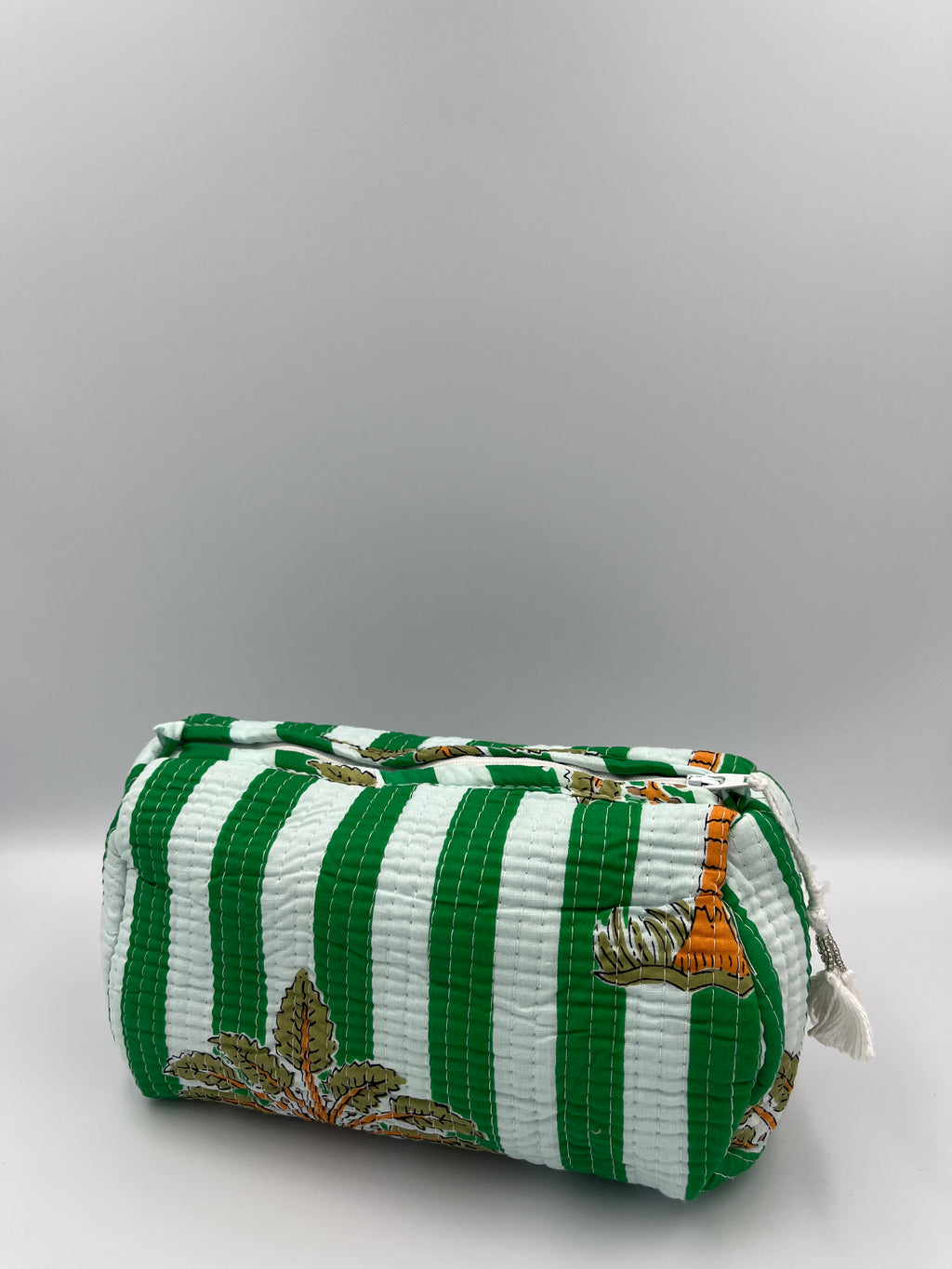 Toilettas – groen/wit – maat M