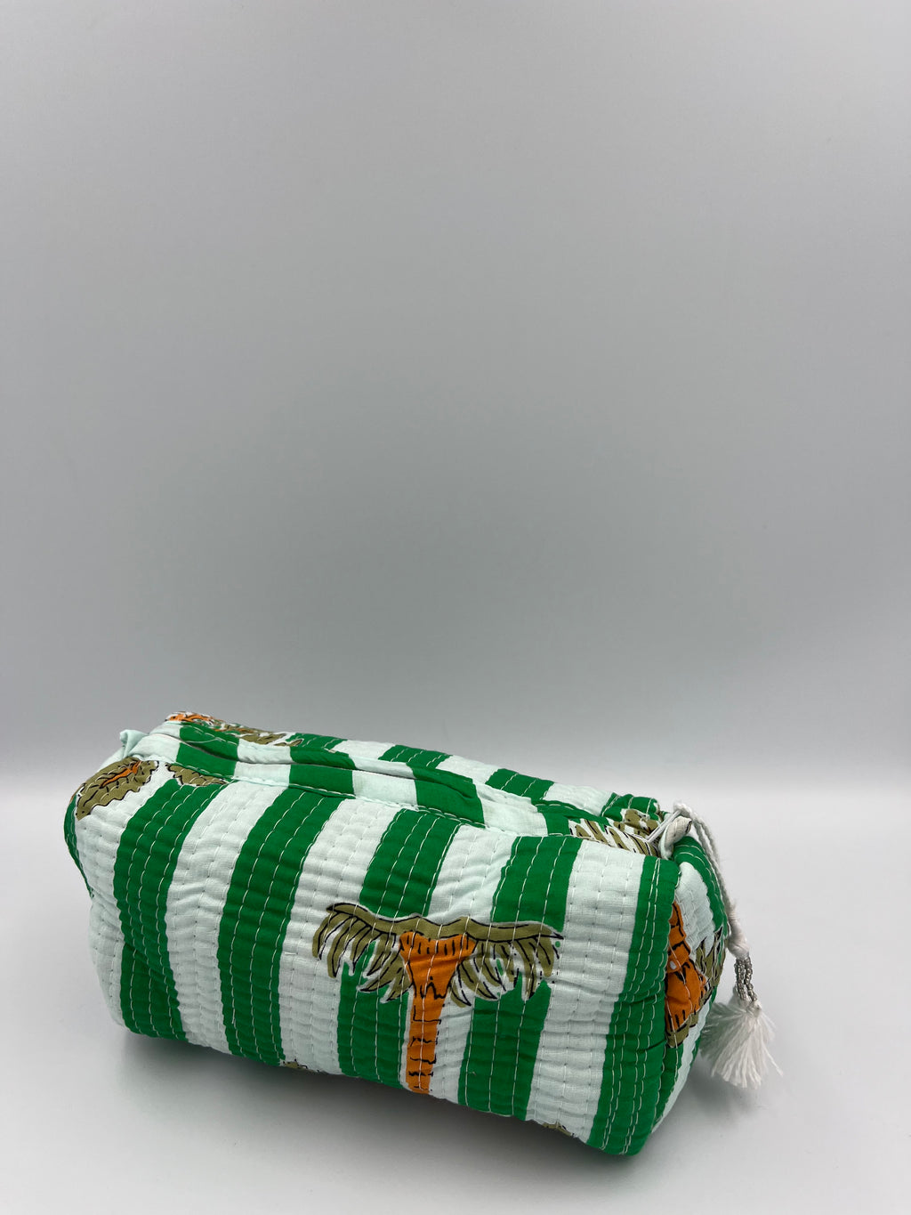 Toilettas – groen/wit – maat S