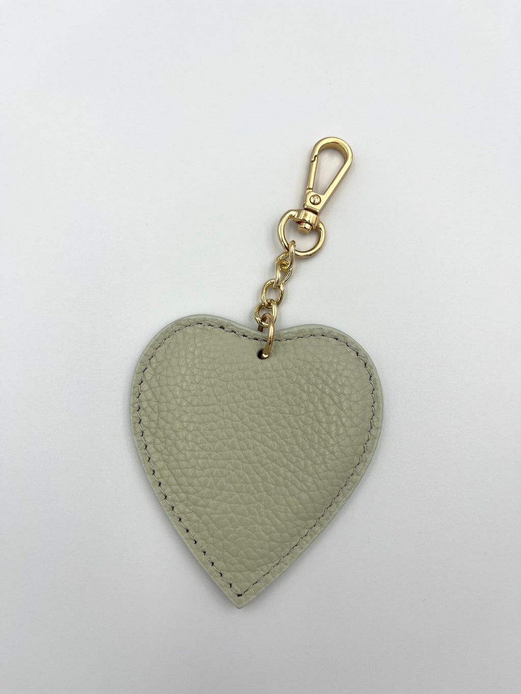 Hart Keychain – mintgroen – 100% echt leer