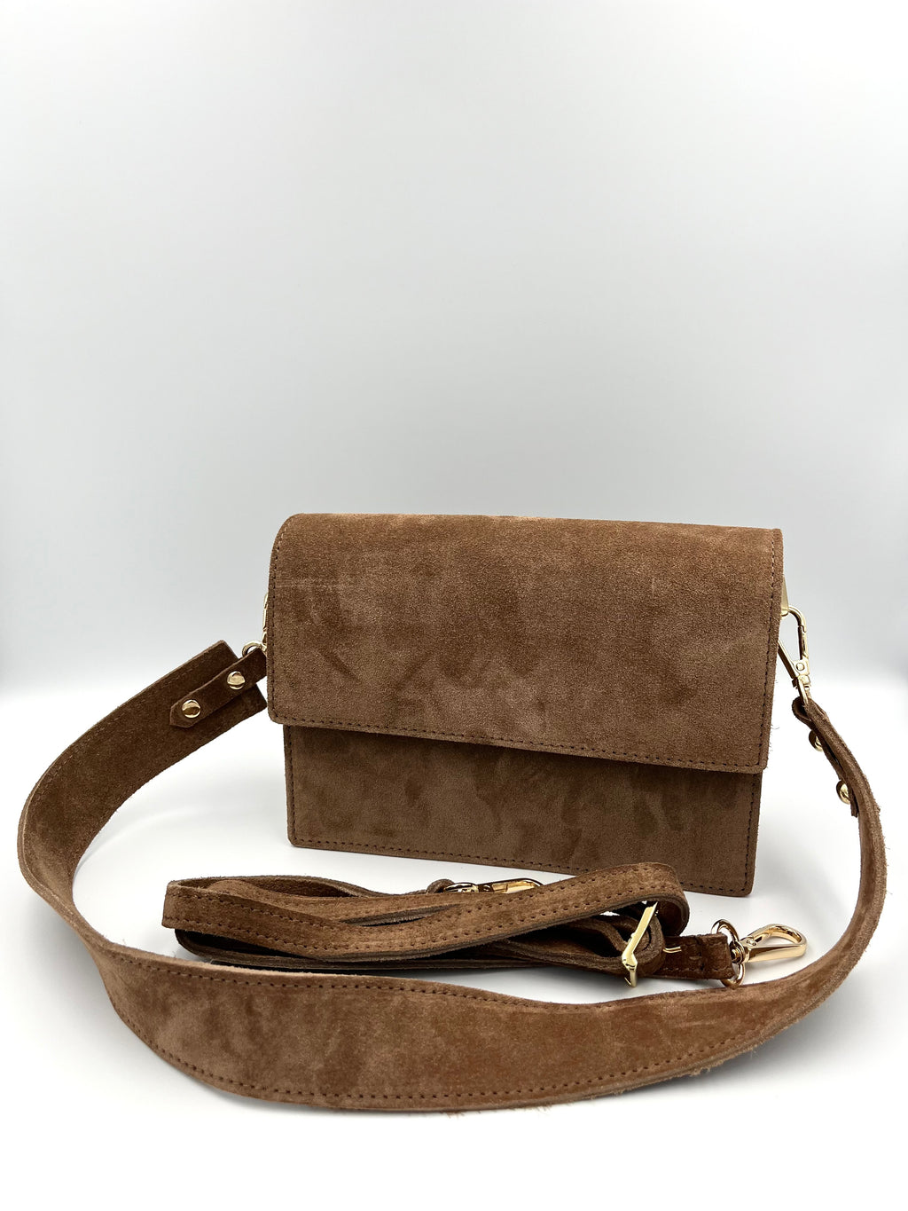 Bella Bag – Suède Bruin - 100% echt leer