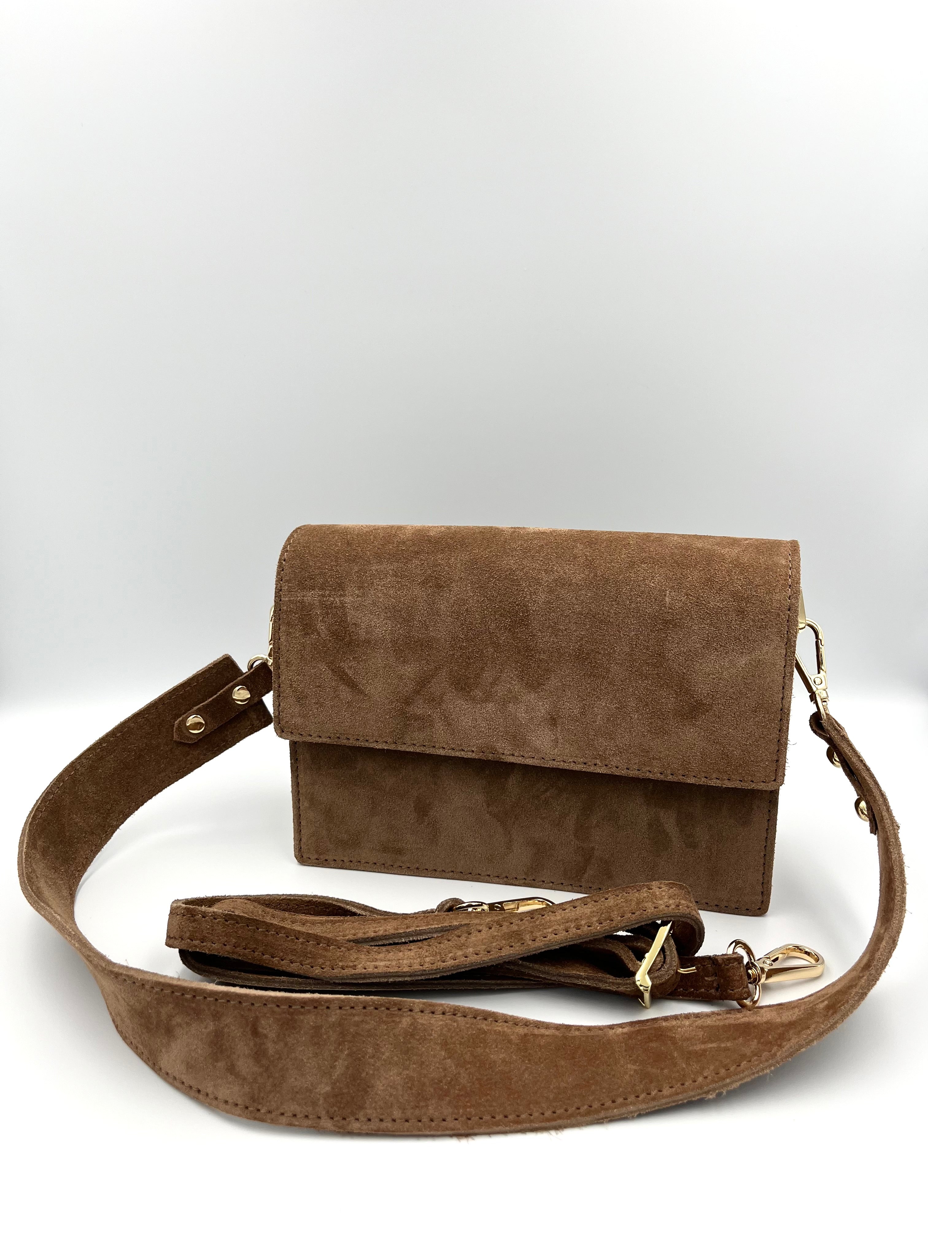 Bella Bag – Suède Bruin - 100% echt leer