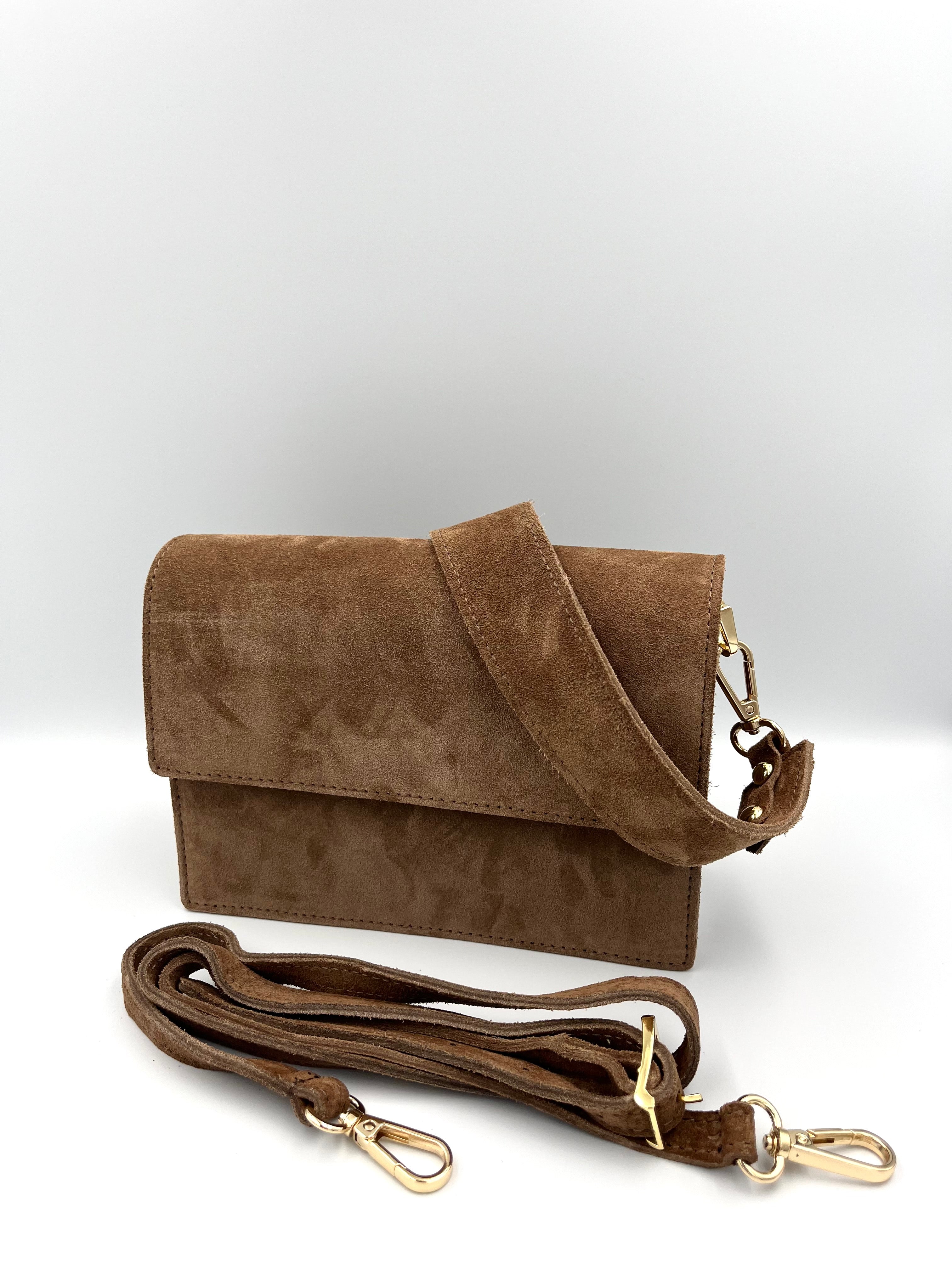 Bella Bag – Suède Bruin - 100% echt leer