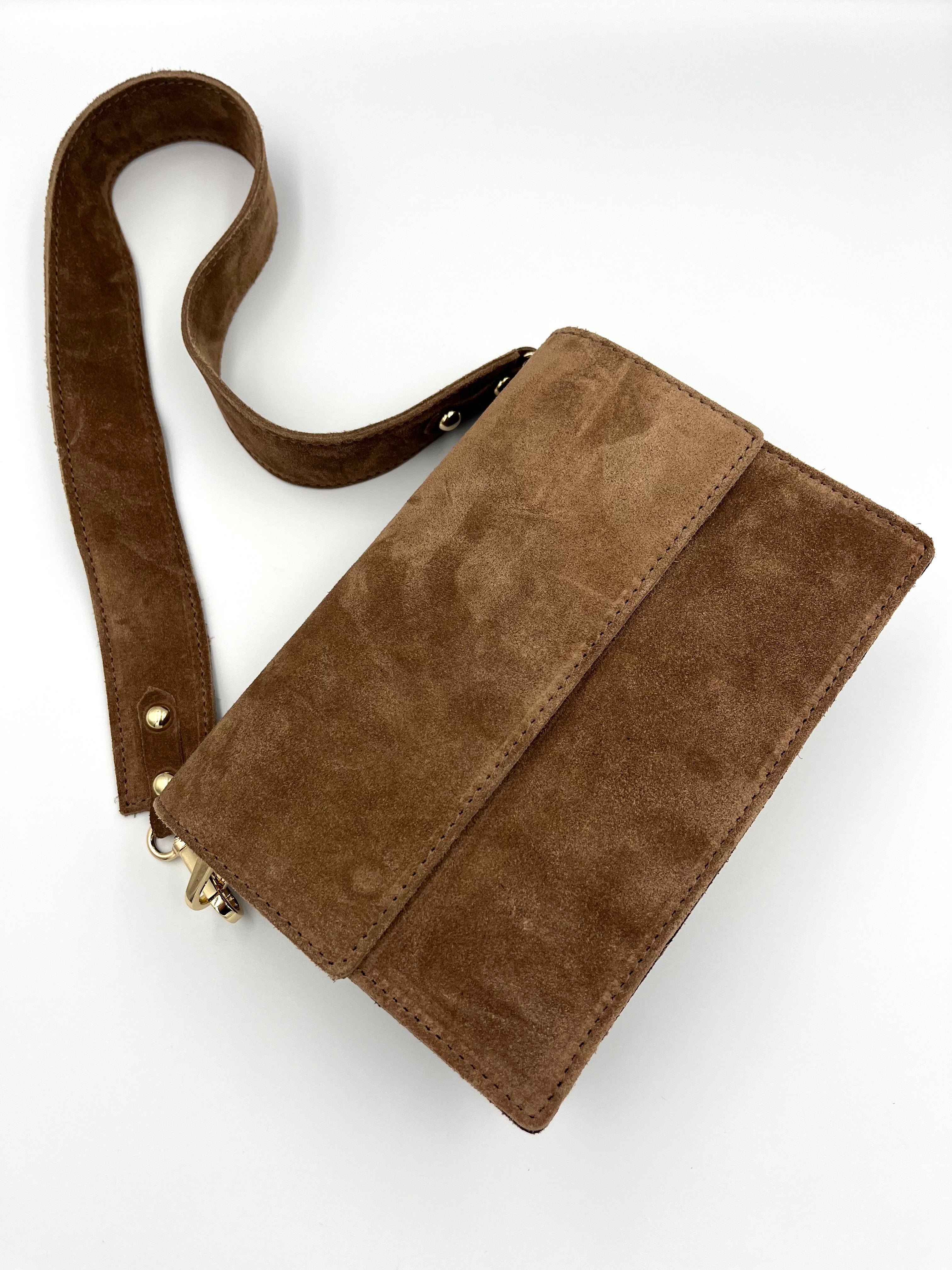 Bella Bag – Suède Bruin - 100% echt leer