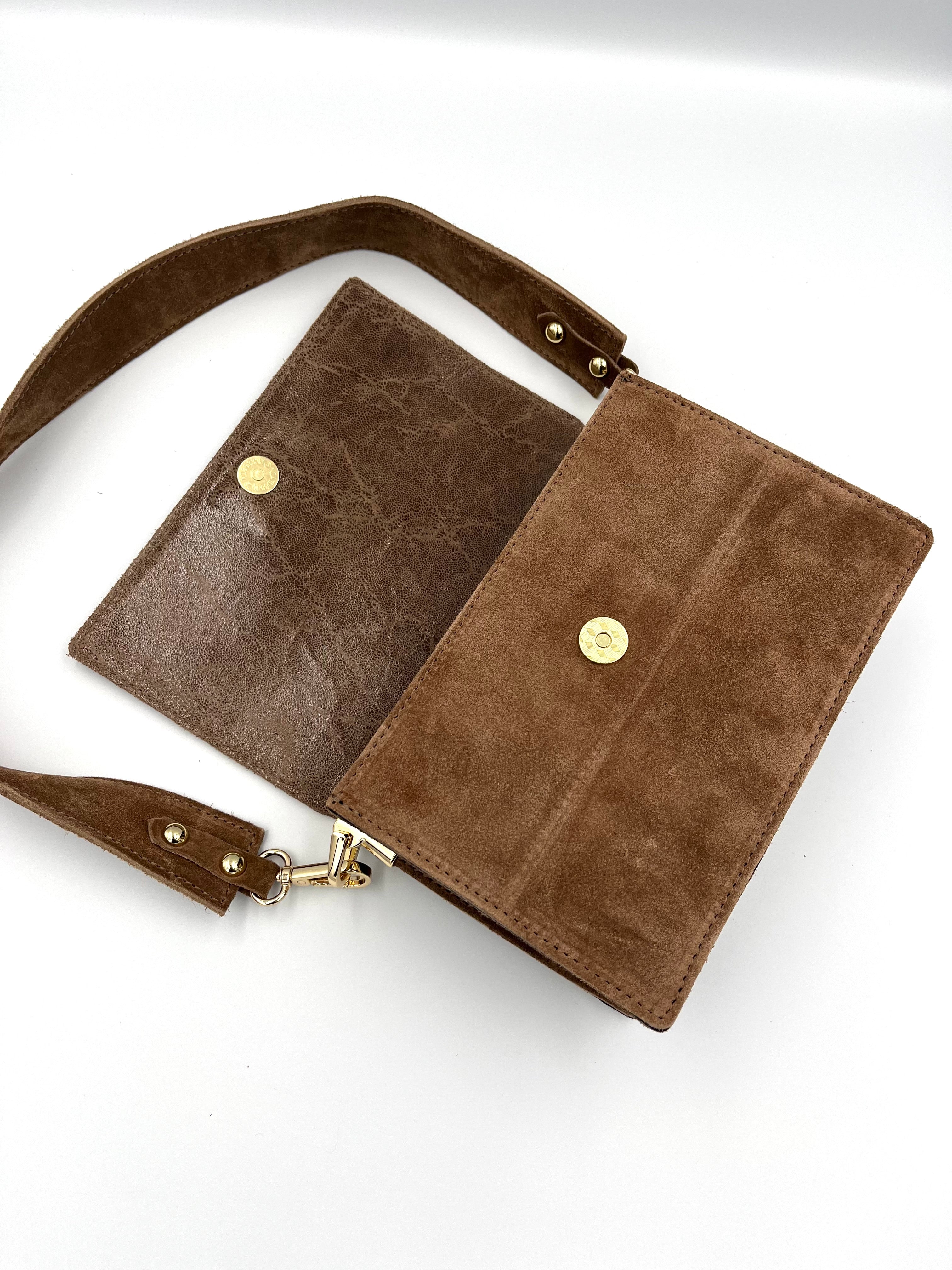Bella Bag – Suède Bruin - 100% echt leer