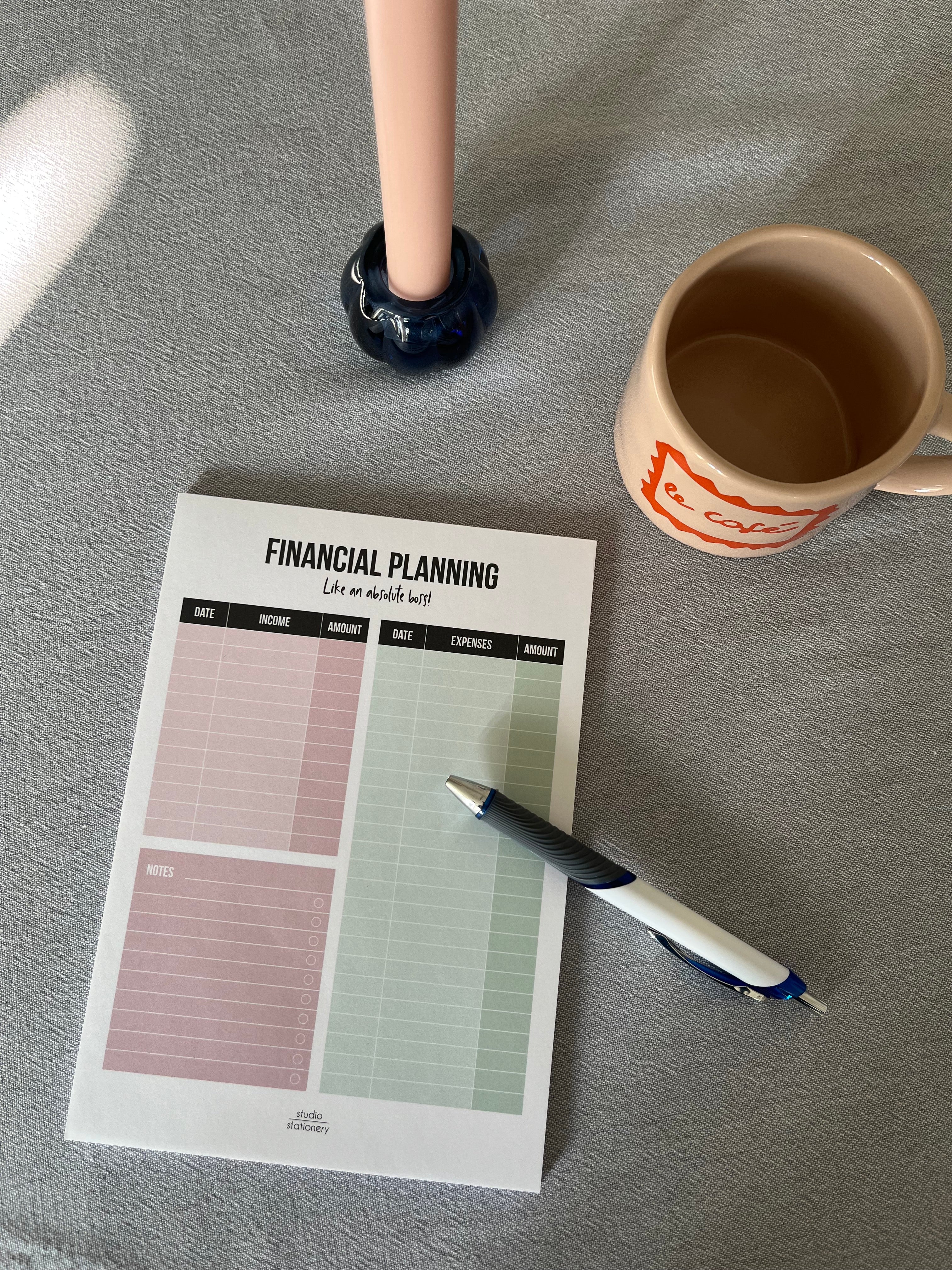 Financial Planning- Notitieblok