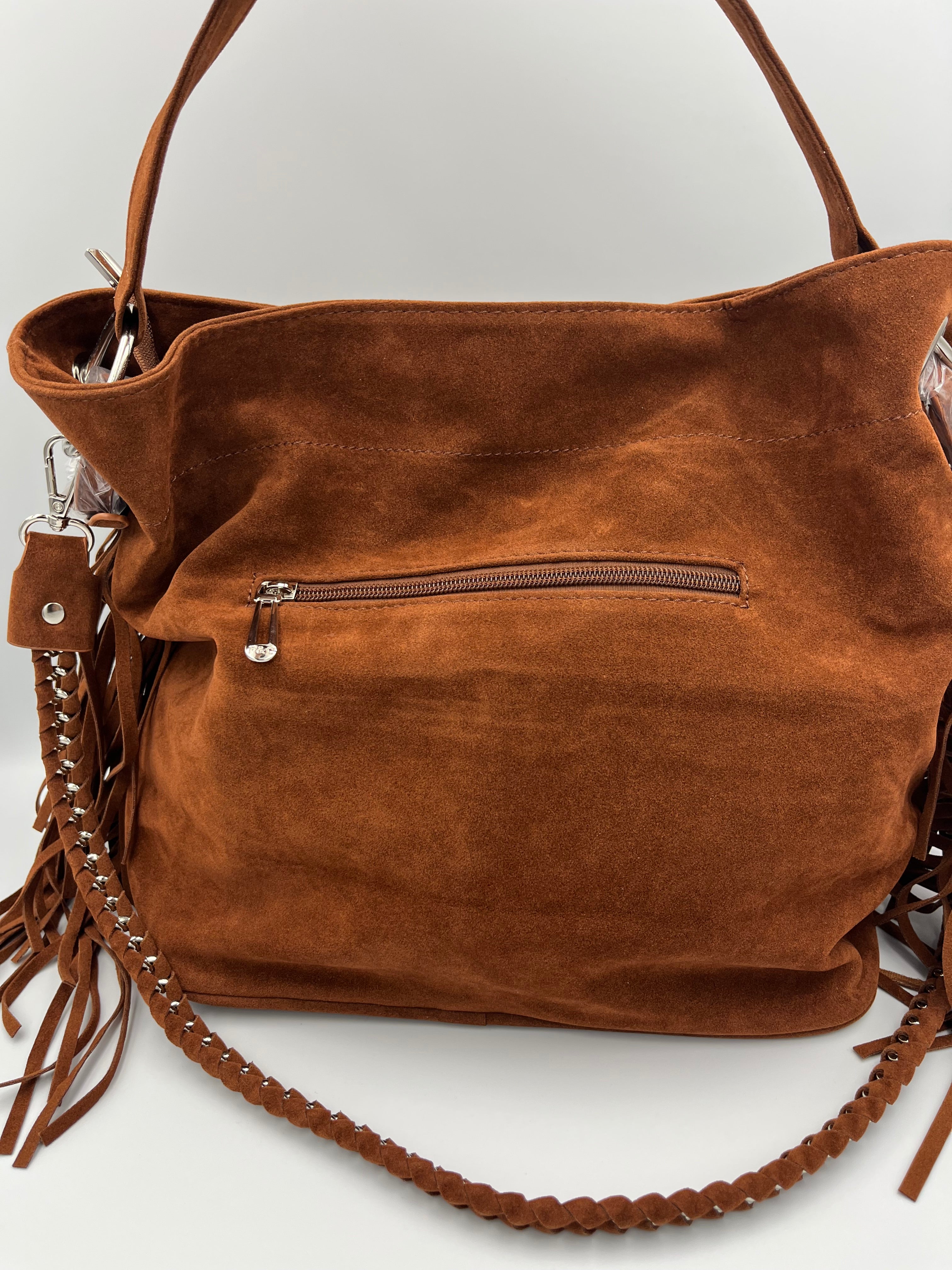 Harper Bag – Cognac Suède Look