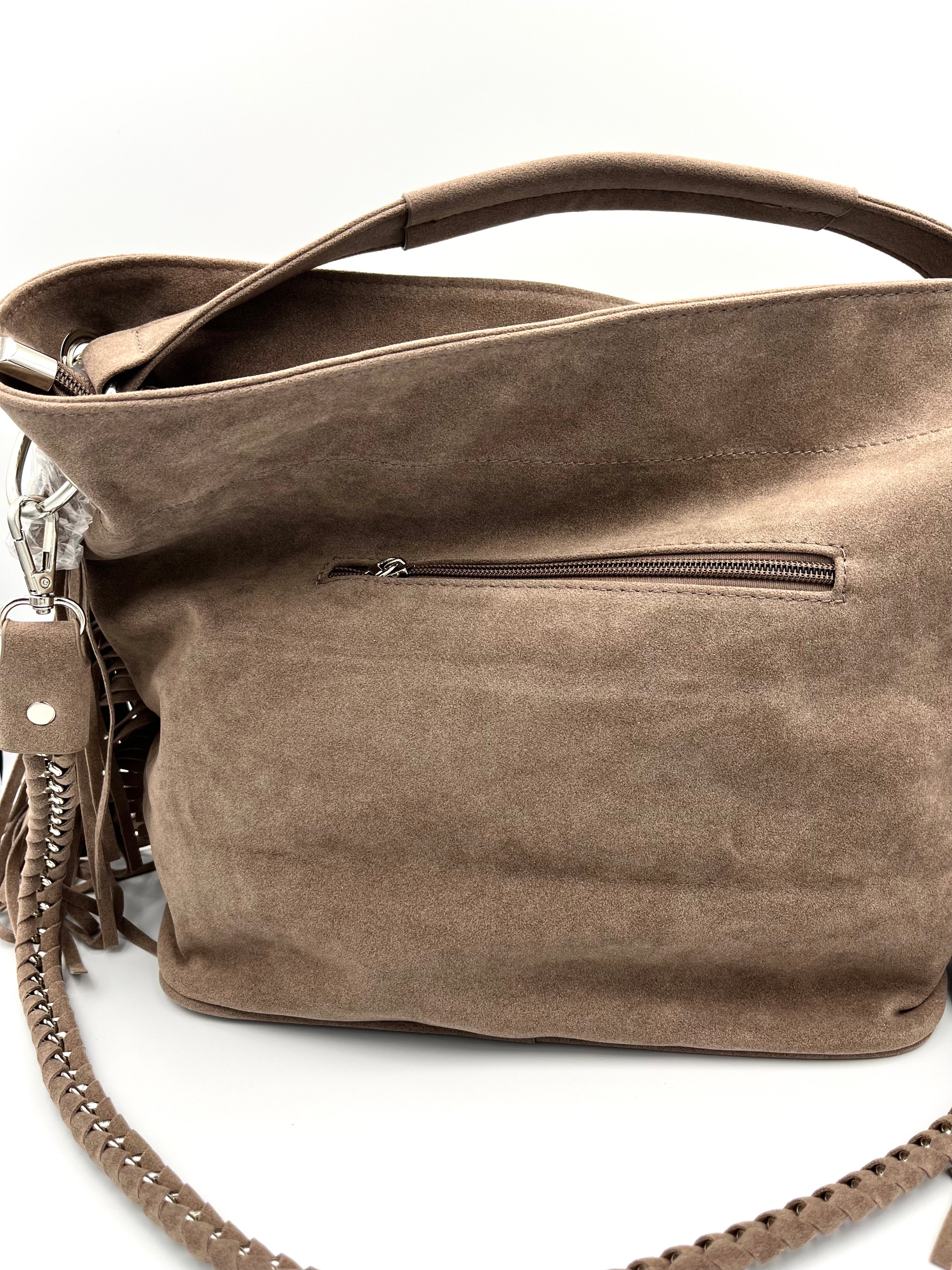 Harper Bag – Taupe Suède Look