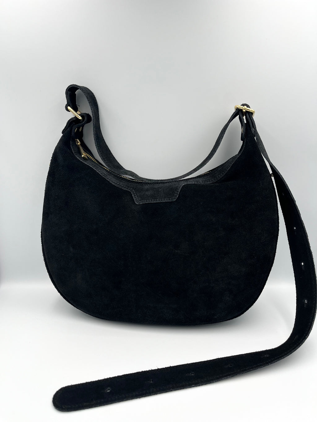 Jazz Bag – Suède Zwart - 100% echt leer