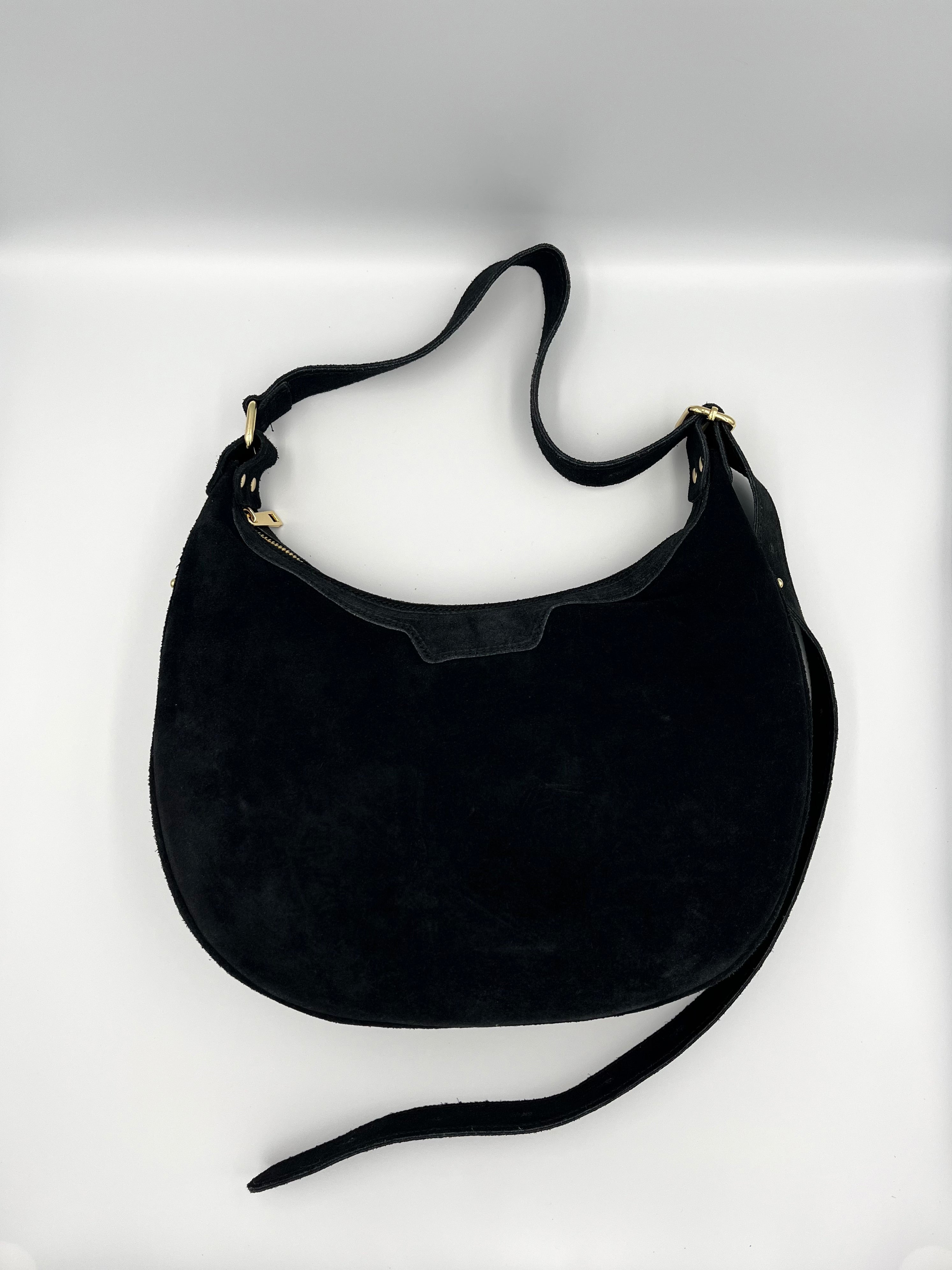 Jazz Bag – Suède Zwart - 100% echt leer