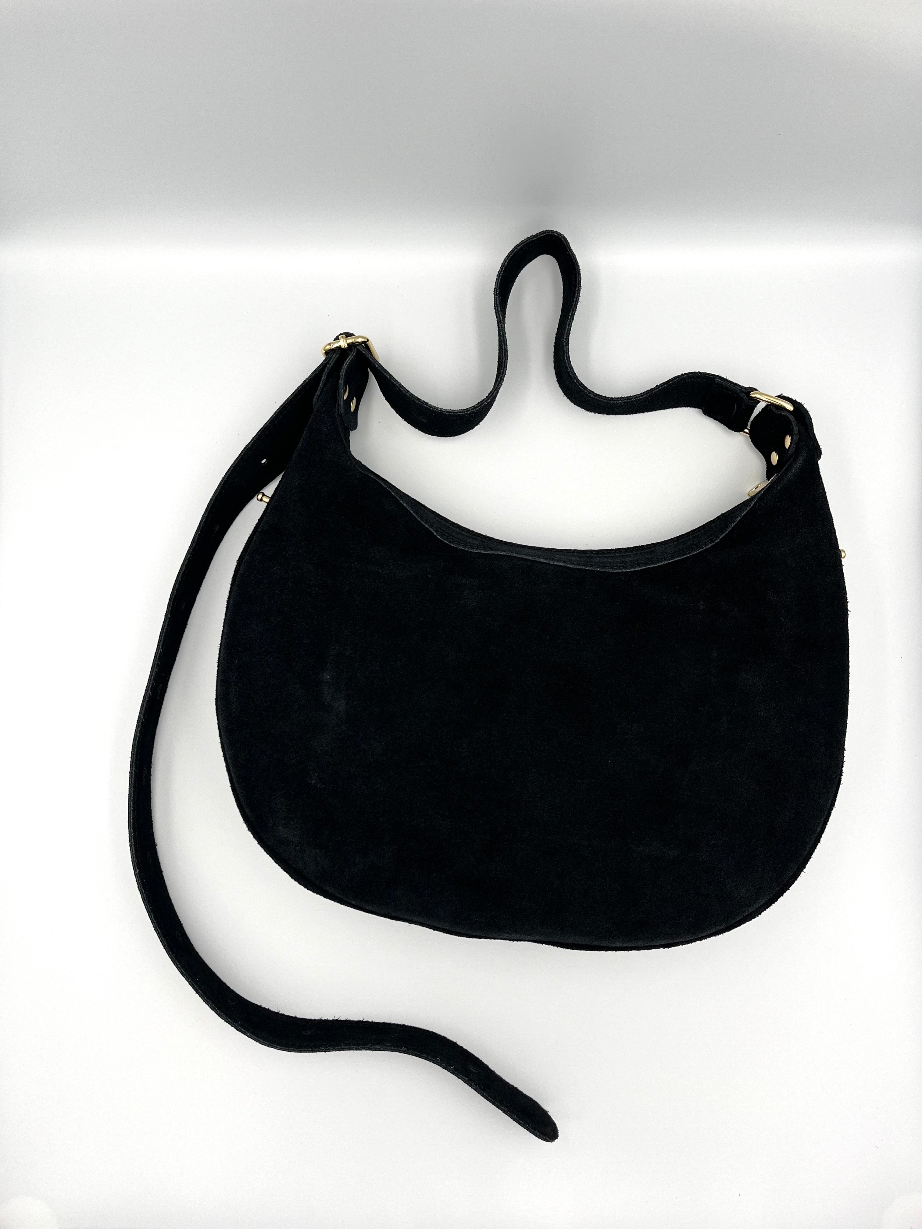 Jazz Bag – Suède Zwart - 100% echt leer